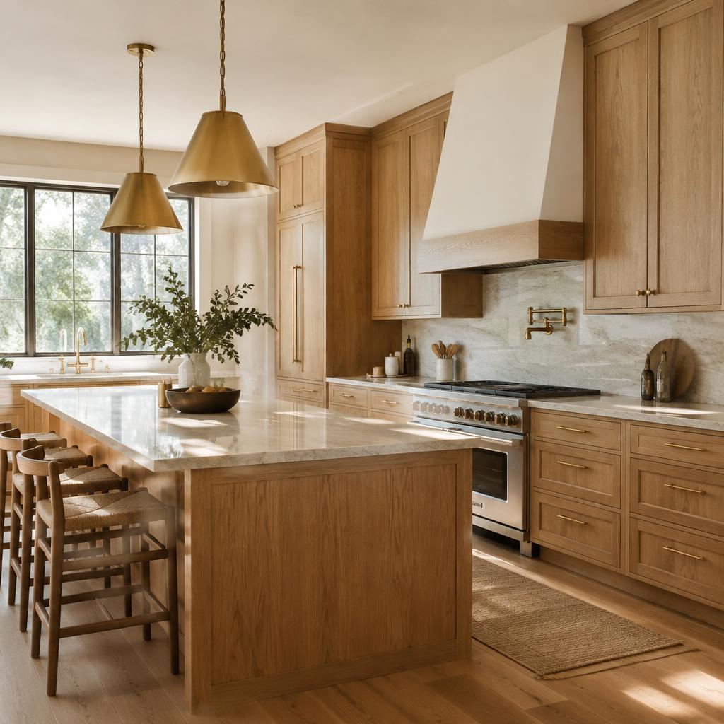 Bright modern kitchen after remodel